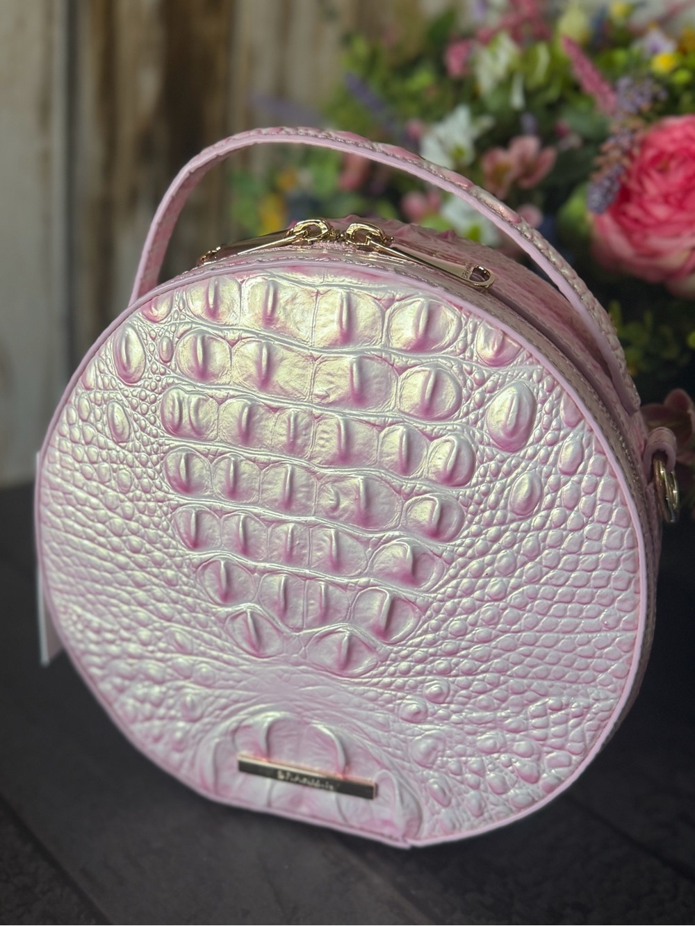 BRAHMIN LANE ROSEWATER PINK Crossbody NWT PRICE FIRM HTF